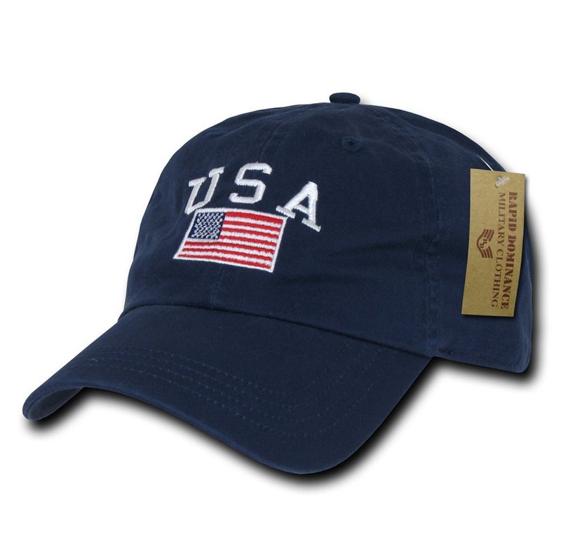 Rapid Dominance Mens Not Specified Baseball Caps, Navy - Image 1